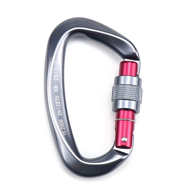 Amdohai Carabiner with Screw Locking Gate 25KN Heavy Duty Carabiner Clips for Hammocks Camping Hiking Backpacking