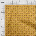 thumbnail image 2 of oneOone Coton Soie Jaune Tissu Asiatique Rétro Floral Robe Tissu Tissu Imprimé par la Cour 42 Pouces de Large, 2 of 4