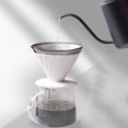thumbnail image 4 of Fwttom Home Decor Coffee Filter Coffee Metal Filter Bag Fine Portable Stainless Steel Hand Punch No Filter Paper Filter Drip Repeatable Filter, 4 of 6
