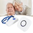 thumbnail image 1 of Caregiver Pager, 4 Level Volume Adjustment, Emergency Pager Nurse Alert System, 100-240V, IP55 Waterproof Button, Music Selection, Remote, Easy to Carry, 1 of 7