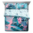 thumbnail image 1 of Lilo & Stitch Tropical Flowers Full Bedding Set, W, 1 of 5