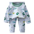 thumbnail image 1 of WEAIXIMIUNG Christmas Solid Color Children's Hoodie Set With Thick Fall And Winter Homewear Pajamas 130, 1 of 6