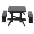 thumbnail image 2 of Dollhouse Furniture Table Set, 1:12 Scale Exquisite Workmanship 1:12 Miniature Dining Table Perfect Decoration  For Dollhouse Living Room, 2 of 8