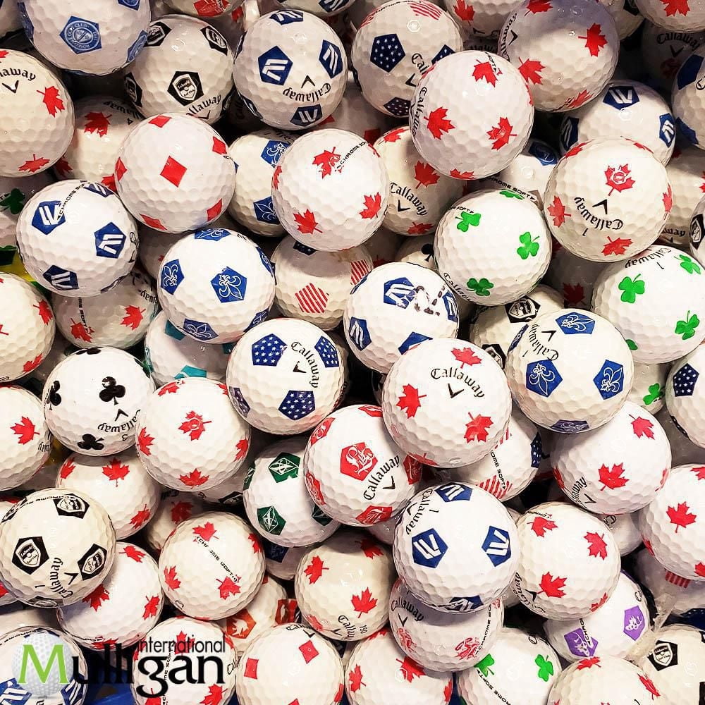Mulligan - 12 Special Callaway Chrome Soft Truvis 4A Recycled Used Golf Balls, Mix