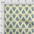 thumbnail image 1 of oneOone Cotton Silk Fabric Leaves & Floral Block Print Sewing Fabric BTY 42 Inch Wide, 1 of 4
