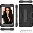 thumbnail image 4 of Mignova pour Lenovo Tab E8/TB8304F Étui pour Tablette 8,0 Pouces, Étui Hybride Robuste Antichoc avec Armure Rigide, Protection Intégrale avec Support Intégré pour Lenovo Tab E8/TB8304F 8,0 Pouces (Noir/noir), 4 of 6