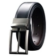 thumbnail image 1 of Maikun Mens Reversible Leather Belt, Dress Casual Belts for Men, One Belt Reverse For 2 Sides, 1 of 3