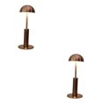 thumbnail image 4 of Baohd Dimmable Bedside Table Lamp Elegant Bar Decor Battery Powered Mushroom Bronze 2Set, 4 of 6
