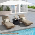 thumbnail image 4 of Costway Rattan Wicker Steel Side Table Outdoor Furniture Deck Garden Patio Pool Black, 4 of 10