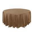 thumbnail image 1 of LNGOOR 108” Wholesale Round Tablecloth Polyester Round Table Linens For Wedding Party Banquet Restaurant -  WHITE, 1 of 11