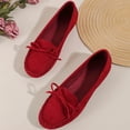thumbnail image 4 of Cameland Chaussures Décontractées pour Femme, Mode, Confortables, Bout Rond, Talons Bas, Nœud, Couleur Unie, 4 of 9