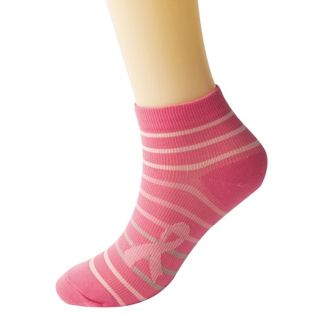 GDREDA Womens Cancer Awareness Socks Ribbon Soft Sport Sock Bulk Pack Lace Socks Socks for Women Circulation Socks for Women 6 Socks Pack Non Socks Running Women Socks Womens Socks