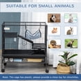 thumbnail image 4 of PawHut Small Animal Cage with Hammock, 3-Tier Ferret Cage Removable Tray, 4 of 8