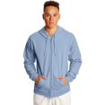 thumbnail image 1 of Hanes Mens ComfortBlend EcoSmart Full Zip Hoodie, 2XL, Light Blue, 1 of 7