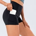 thumbnail image 4 of Plebaso Womens High Waist Yoga Shorts with Pockets Workout Athletic Shorts Stretch Compression Biker Shorts, 4 of 6