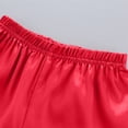 thumbnail image 4 of WEIYLL Ensembles de Pyjamas pour Filles Été Couleur Unie Manches Courtes Col Rabattu Shorts Classiques en Soie 2 Pcs Tenue de Nuit 12-13 Ans, 4 of 6