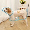 thumbnail image 5 of 1 Pce Imperméable Poncho Transparent Clair à Capuche pour Animaux en Plastique pour Chats et Chiens Vêtements, 5 of 5