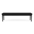 thumbnail image 4 of Lenox Steel Reception Waiting Room Healthcare 3-Seat Bench / Black Steel / Black, 4 of 5