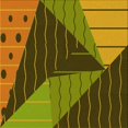 thumbnail image 1 of Ahgly Company Machine Washable Indoor Square Transitional Brown Area Rugs, 5' Square, 1 of 7
