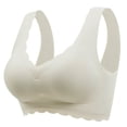 thumbnail image 1 of FhsagQ Bra Womens Bras with Robe Women's Comfortable and Transparent Shoulder Strap Cordless Backless Spongeless with Convertible Shoulder Straps Women's Bras Womens Bras with Robe Green XXXL, 1 of 5