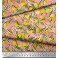 thumbnail image 3 of Soimoi Rayon Fabric Leaves,Floral & Lemon Vegetable Fabric Prints by Yard 42 Inch Wide, 3 of 3