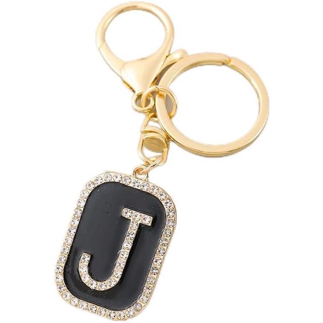 Letter Keychain,26 Letters A-Z Decorative Letter Keychain,Name Keychain for Women Girls Men Teenager Gift