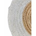 thumbnail image 5 of 5 Ft Round White & Natural Jute Area Rug, Hand-Woven, Reversible, Farmhouse Boho Style, Durable & Pet-Friendly Rug for Living Room, Dining Room, and Bedroom, 5 of 5