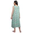 thumbnail image 3 of Moomaya Chemise de Nuit à Manches pour Femmes, Imprimée, en Coton, 3 of 5