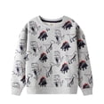thumbnail image 1 of Toddler Boy Crewneck Sweatshirt Spring Cartoon Dinosaur Simple Kid Long-Sleeved for 2-7T, 1 of 5