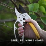 Pruning Secateurs Steel Blade Pruning Shears with Ergonomic Handles Gardening Pruning Scissors Bonsai Cutters Gardening Tool Kit for Plants Rose Flowers Fruit Trees