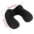 thumbnail image 2 of U-Shaped Inflatable Travel Pillow | Hump Design Neck Support Cushion for Airplane Flights, Compact Portable Comfort for Long Trips, PVC Flocked Soft Texture, Elastic and Comfortable, 2 of 2