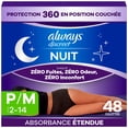 thumbnail image 2 of Always Discreet Night, Adult Diapers for Women, Overnight Incontinence Underwear S/M, 48 CT, 2 of 22