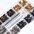 thumbnail image 2 of 100 Set Snap Fastener Kit Button Tool Press Studs With Fixing Tools For Clothing, 2 of 8