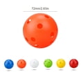 thumbnail image 2 of serony Balle pour Animal Multicolore Format Compact Outils de Jeu Jouets pour Chiot Ajourés Jouet pour Chien Léger Récupère 26 Trous Accessoire d'Entraînement Couleur Mixte, 2 of 3