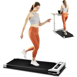 Toytexx Under Tapis de bureau avec manuel incline, 2.5 HP Moteur, télécommande, LED Affichage, 0,6–3,8 MPH, 265 Capacité
