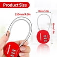 thumbnail image 3 of Shengyu 2pack/lot Travel With Confidence With High Security Luggage Lock Combination Padlock Digital Padlock 1Set, 3 of 6