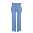thumbnail image 3 of Timegard Womens Plus Size Pants Elastic Waisted Solid Color Lightweight Pants Lounge Trousers Pockets, 3 of 4