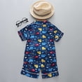 thumbnail image 4 of 2025 Pyjamas pour Tout-Petits Petits Garçons 3 Pcs Printemps Été Imprimé Dessin Animé Dormeuses Manches Courtes Tenues de Nuit Pyjamas Pyjamas en Coton, 4 of 4
