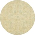 thumbnail image 1 of Ahgly Company Tapis d'Intérieur Ronds Abstraits Brun Or de Style Oriental, 6 Pieds Rond, 1 of 6
