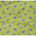 thumbnail image 4 of oneOone Coton Biologique Popeline Tissu Sergé Feuilles & Fleurs Décor Floral Tissu Imprimé BTY 42 Pouces de Large, 4 of 4