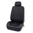 thumbnail image 1 of PU Leather seat Covers, Washable Front Rear Seat Covers, Classic Waterproof Protector for Vehicles Suvs Car Accessories Black 2pcs, 1 of 5