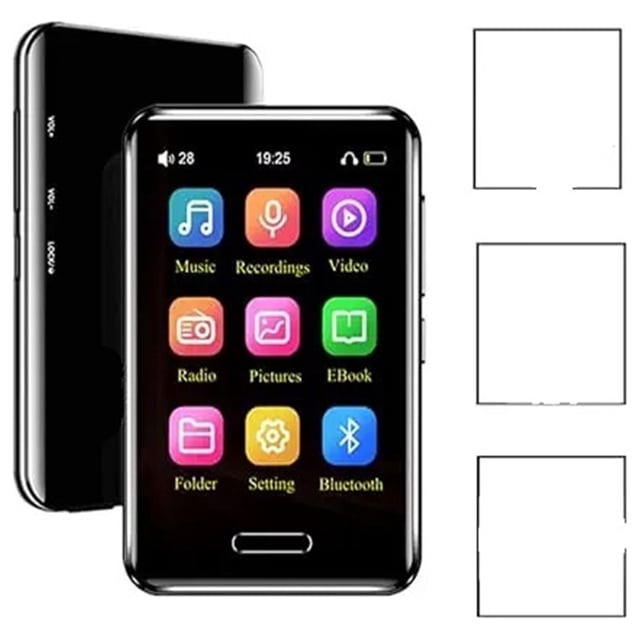 Bluetooth MP3 Player-Portable Full Touch Screen MP3 Music Player with Speaker Portable Radios ,Triple Noise Reduction