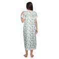 thumbnail image 3 of Moomaya Printed Sleepwear Cotton Ruffled Border Womens Maxi Nightdress, 3 of 5