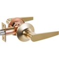 thumbnail image 1 of of Lever Keyed Entry Door Lever Handle Lock Universal Door Knob Hardware Nickel Brushed Color (MRCA), 1 of 5