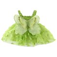 thumbnail image 1 of Bébé Filles Robe 3D Papillon Froncé Sans Manches Couches Cami Été Casual Vêtements Princesse Robe, 1 of 6