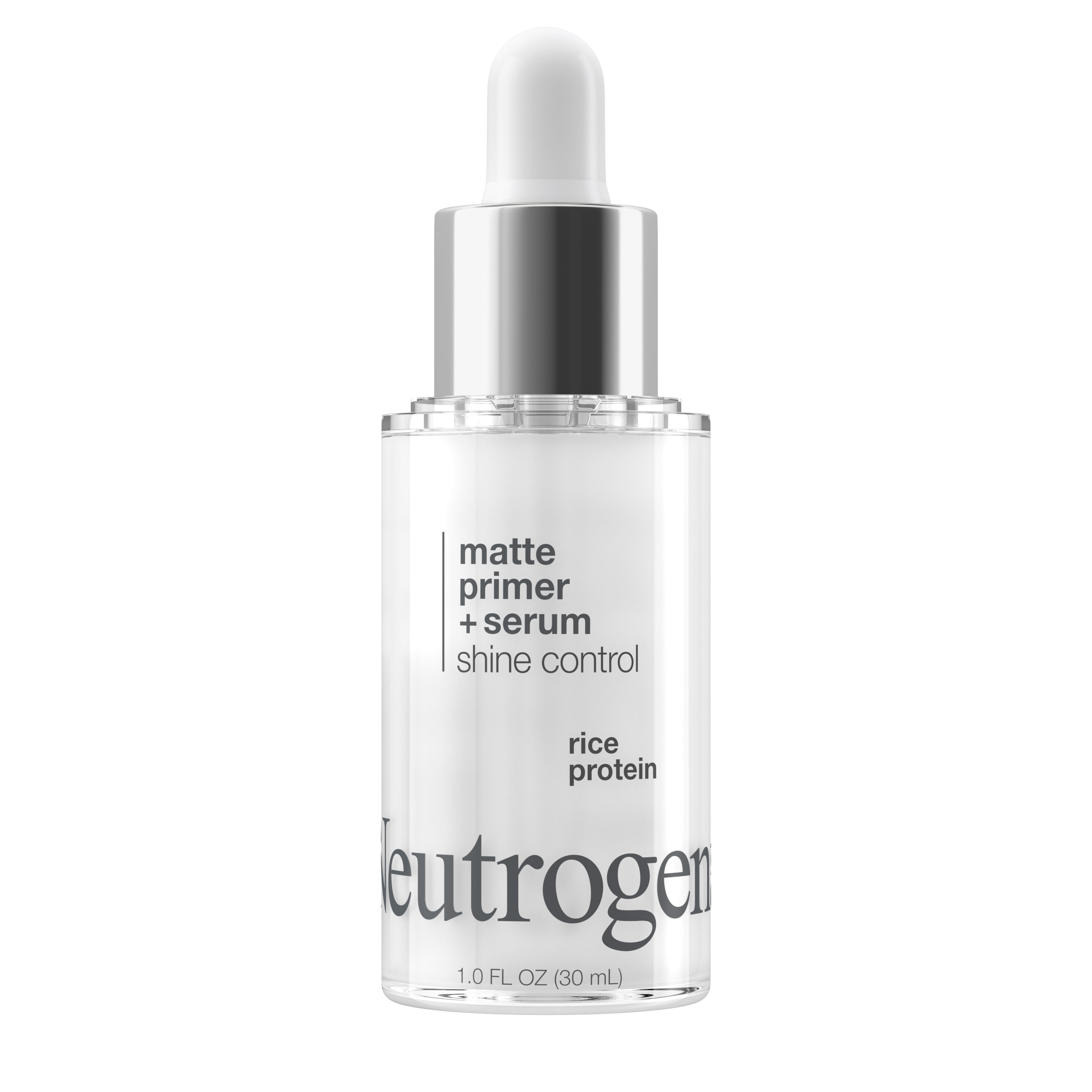Neutrogena Shine Control Matte Booster Face Primer & Serum, Skin-Mattifying Serum-to-Primer with Rice Protein, Absorbs Excess Oil & Keeps Skin Shine Free, 1.0 fl. Oz