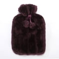 thumbnail image 1 of Dvkptbk Hot Water Bottle Covers 2L Hot Water Bottle Faux Fleece Cloth Cover Thermotherapy Fresh-keeping Cover Hot Warming Cold Protection Removable Hot Water Bottle Covers, 1 of 2