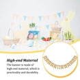 thumbnail image 3 of Easter Bunting Pendant Rabbit Pattern Home Ornament Burlap Crafts Flags Festivals Flags Indoor Outdoor DIY Burlap Craft Banner Festival Pennant Type 2, 3 of 6