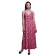 thumbnail image 1 of Bimba Robe Longue Maxi Bohème à Bretelles Sans Manches Imprimée Florale pour Femme - Petit, 1 of 6