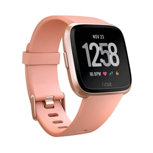 Fitbit Versa Smart Watch, en aluminium or peach/Rose, taille unique (S & L Bandes comprises)